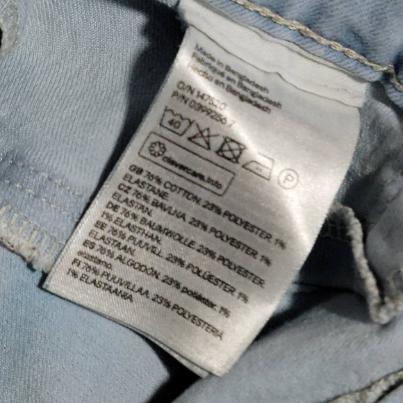 &Denim by H&M Women's Size 27 Pale Blue Jeggings - Picture 8 of 10